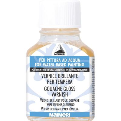 Vernice brillante per tempera